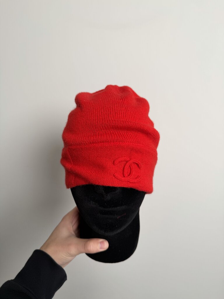 Preowned Chanel Red Skully