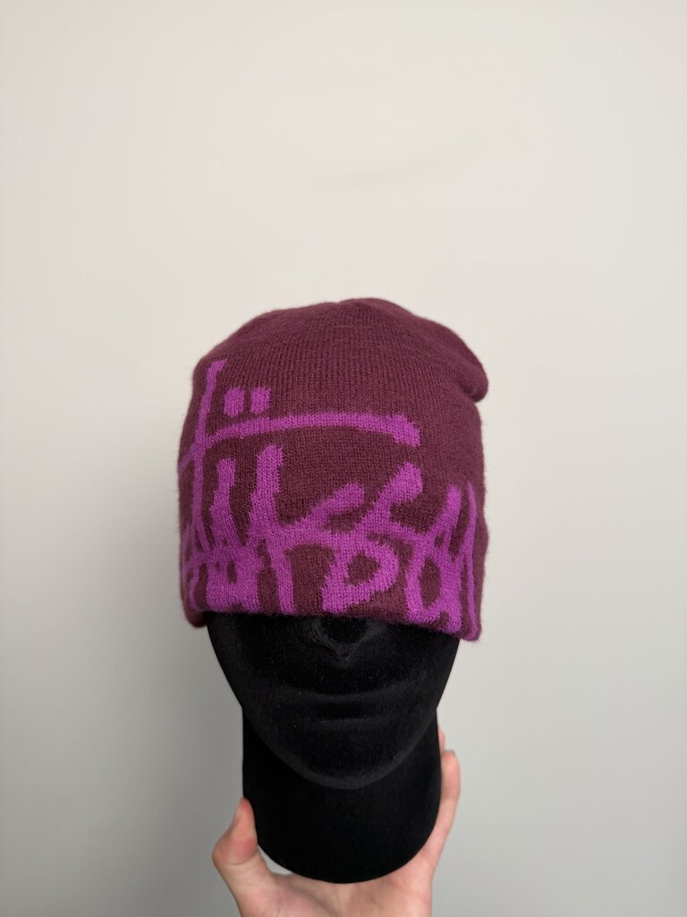 New Stussy Brushed Out Beanie Purple