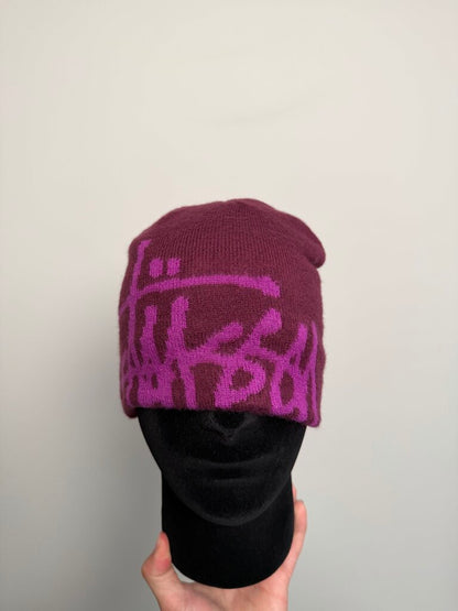 New Stussy Brushed Out Beanie Purple