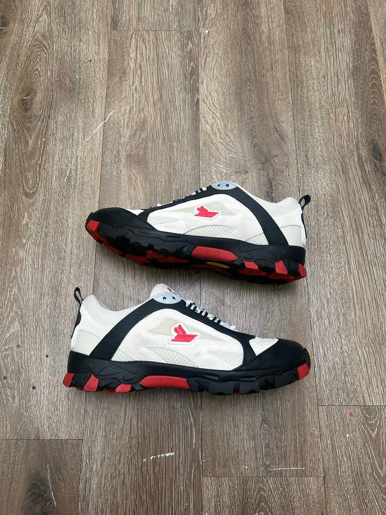 Preowned Sicko Hiking Sneaker White Red SZ 9