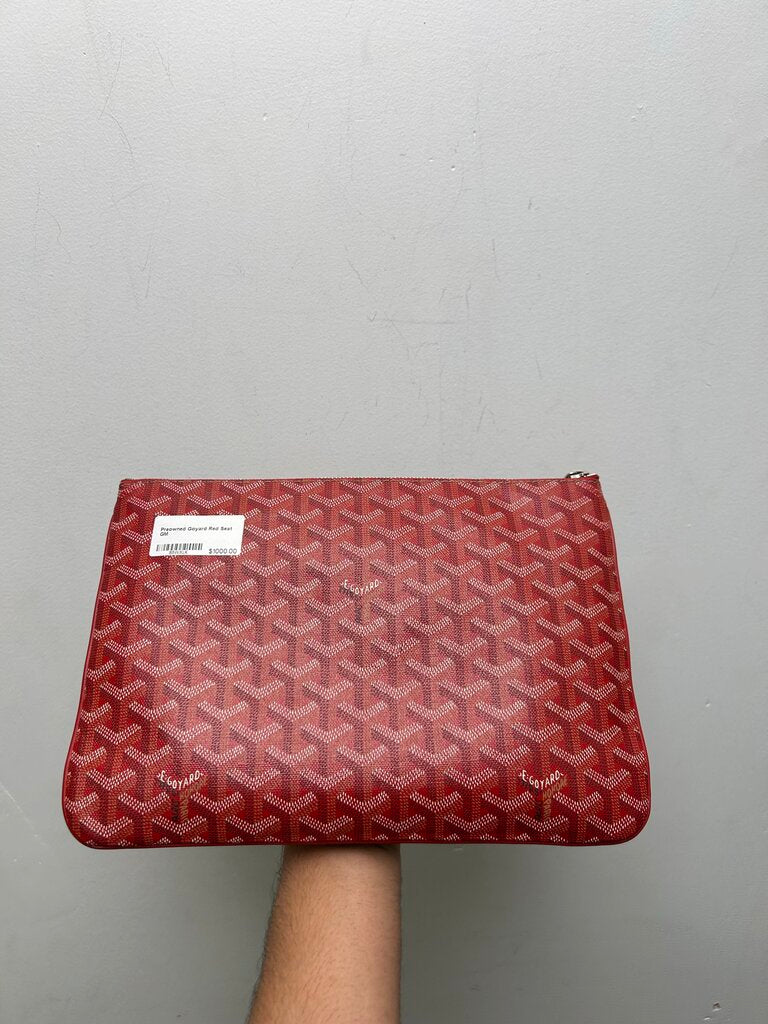 Preowned Goyard Red Seat GM