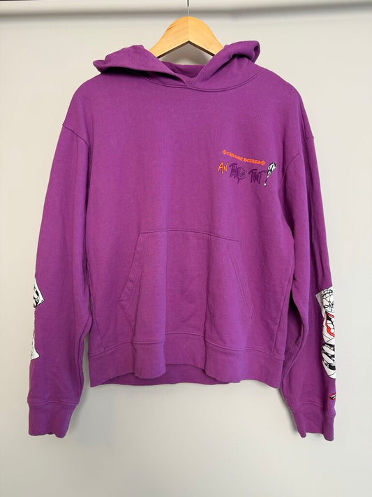 Pre-Owned Chrome Hearts Matty Boy Purple Hoodie Sz. M