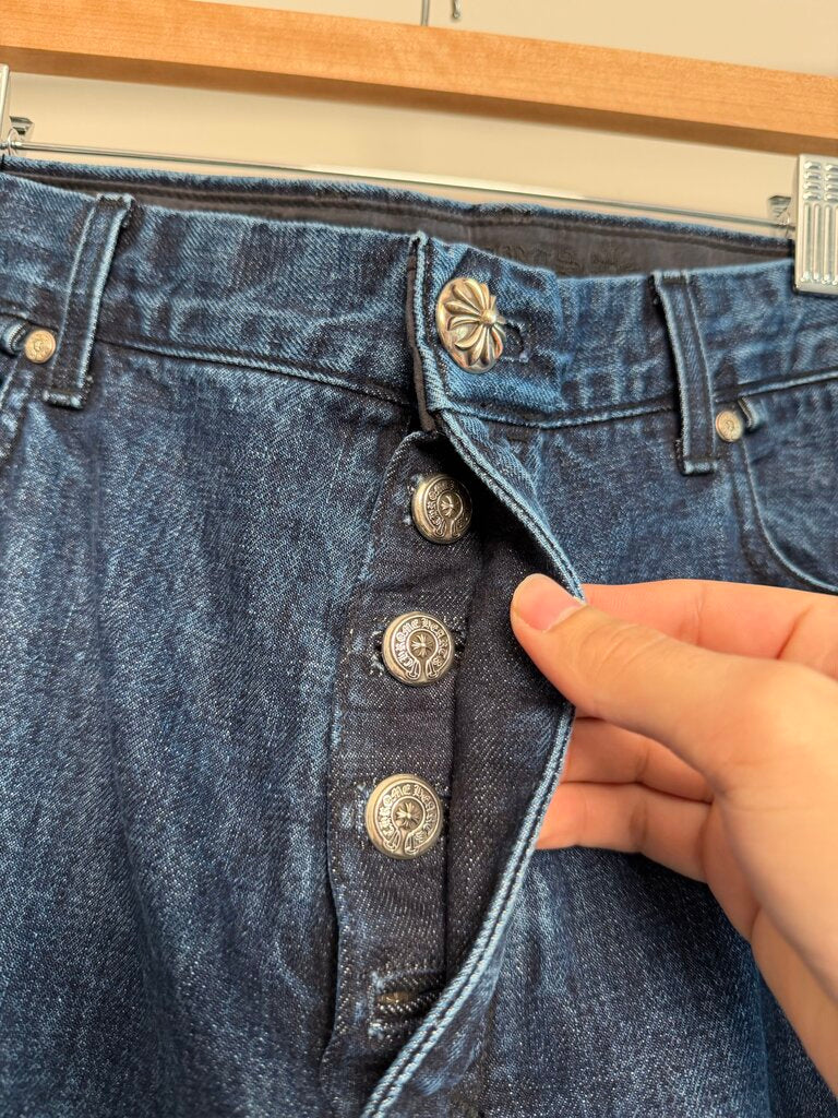 New Chrome Hearts KS Indigo Jeans Sz. 34