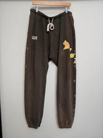 Preowned Satoshi Sicko Brown Jogger Sweatpants size 2XL