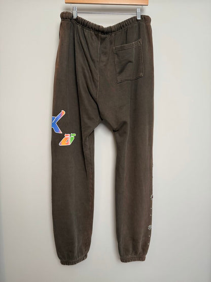 Preowned Satoshi Sicko Brown Jogger Sweatpants size 2XL