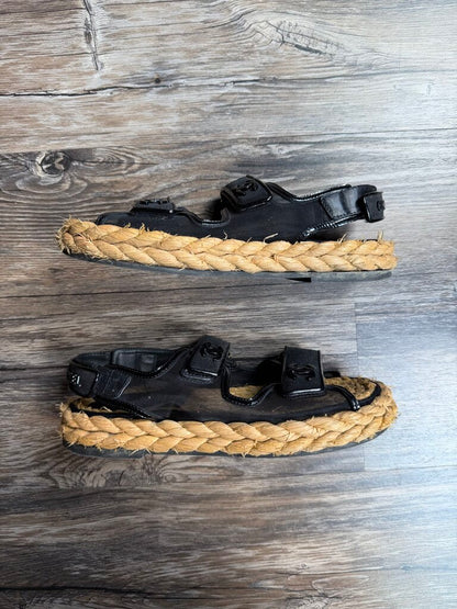 Preowned Chanel Rope Sandel size 37(no box)