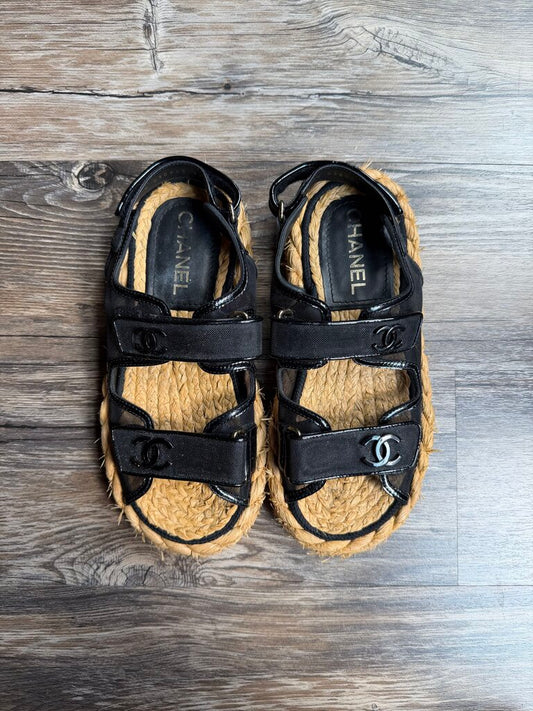 Preowned Chanel Rope Sandel size 37(no box)