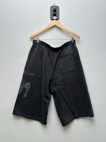New Gv Gallery Grey Dog 3/4 Shorts Size Large