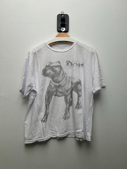 New Gv Gallery White Dog Shirt Size XL