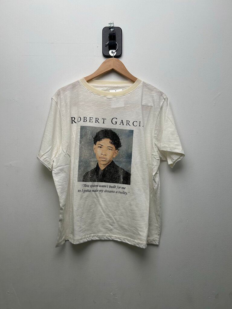 New Gv Gallery White Robert Garcia Tee Size Large
