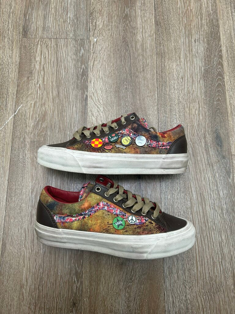 Preowned Vans Souvenir Brown Olive Sz 8.5