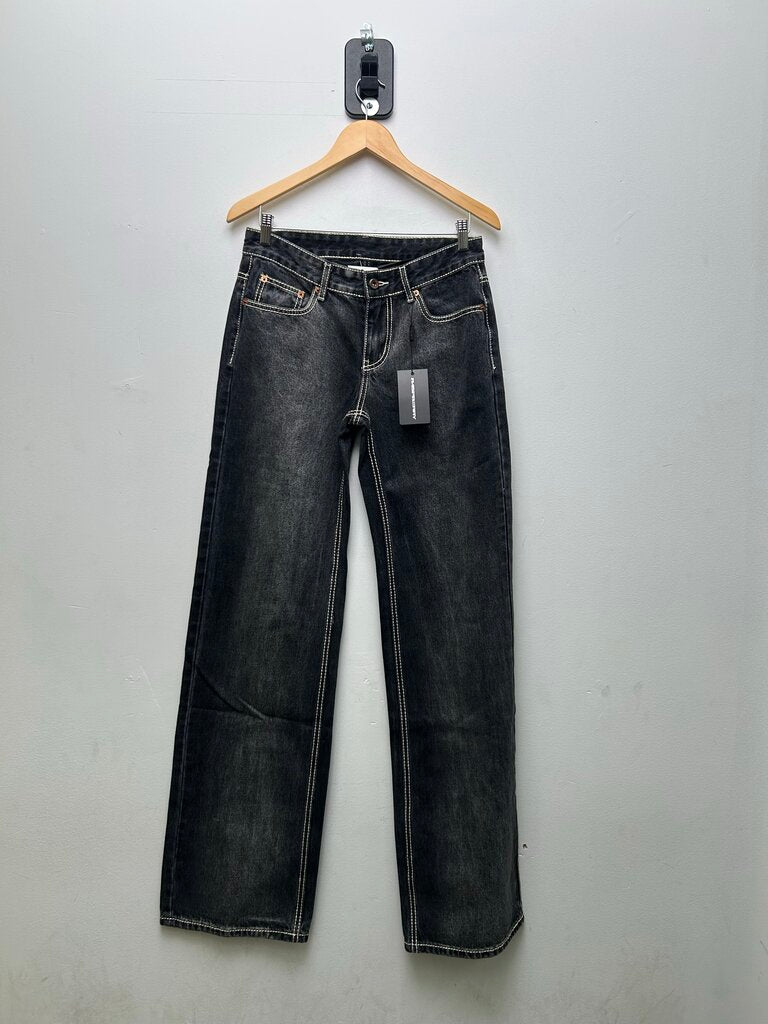 New Gv Gallery Black Stitch Denim Size Small