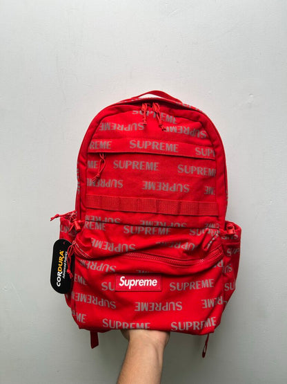 New Supreme Red AOP Backpack