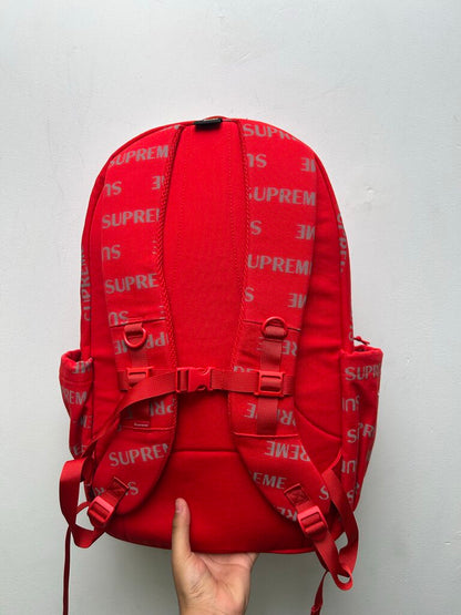 New Supreme Red AOP Backpack