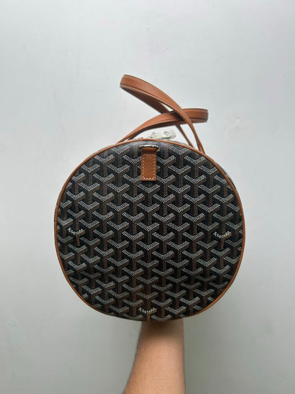 New Goyard Barrel Sport 40 Duffle Bag Black & Brown