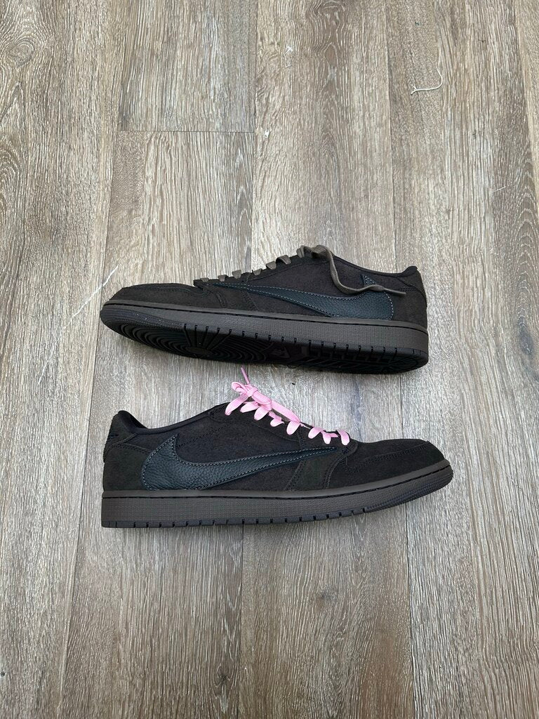 Preowned Jordan 1 Travis Scott Velet Brown Size 10.5