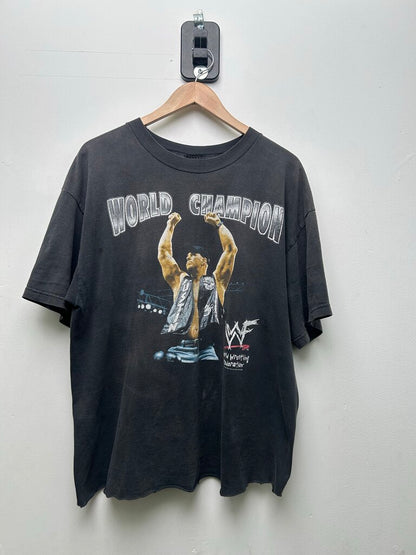 1998 WWF Stone Cold World Champion Tee Sz XL CROPPED