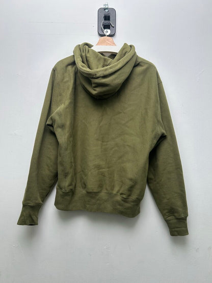 Preowned Supreme Champion Olive Black Spellout Hoodie Sz.Medium