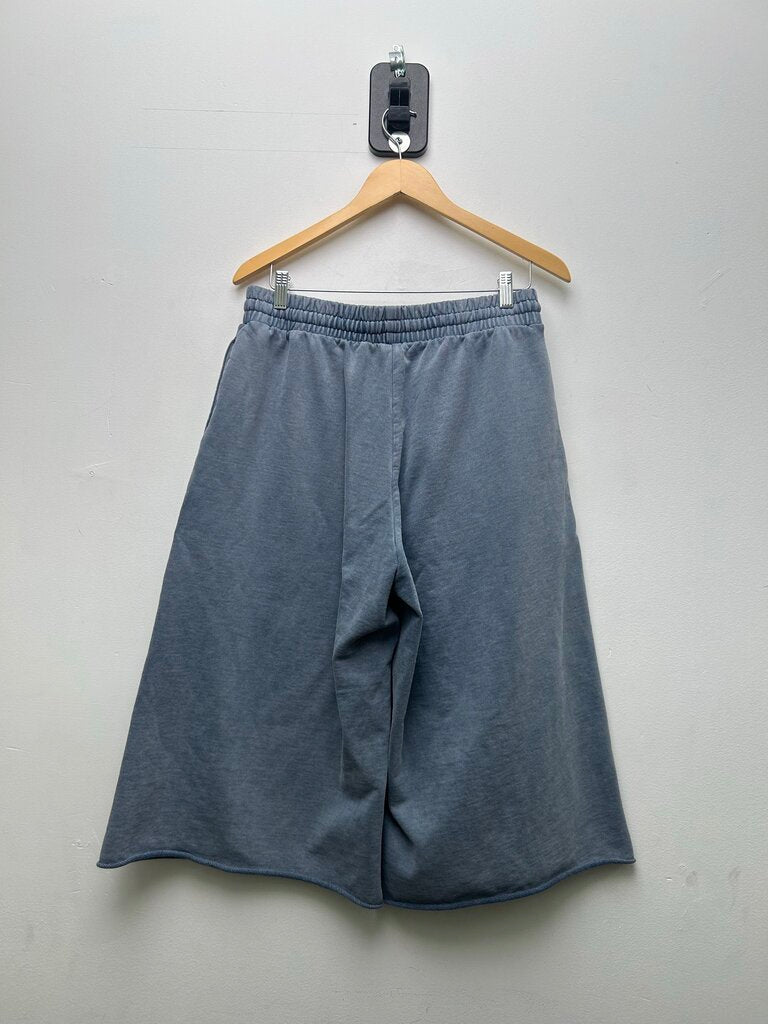 Preowned Eternal Flare Blue White 3/4th Shorts Sz.Large