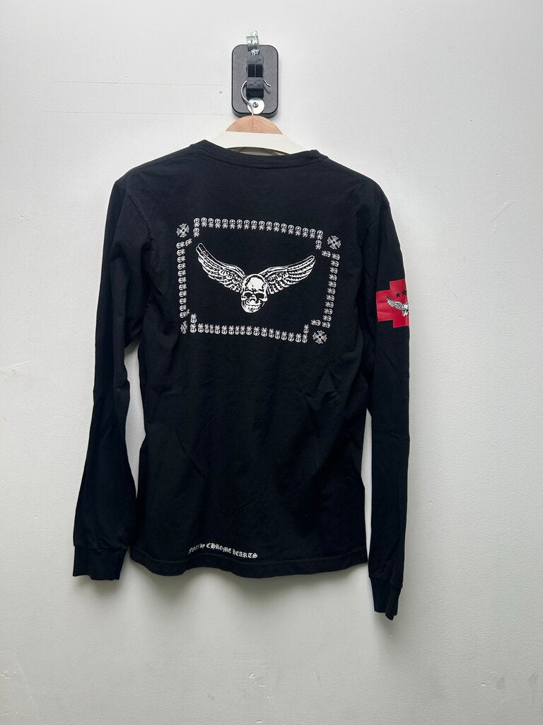 Preowned Chrome Hearts FOTI Red Cross Longsleeve sz.M