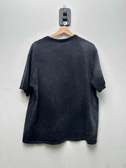 Preowned GV Gallery Black Distressed Yellow Rabbit Tee sz.M