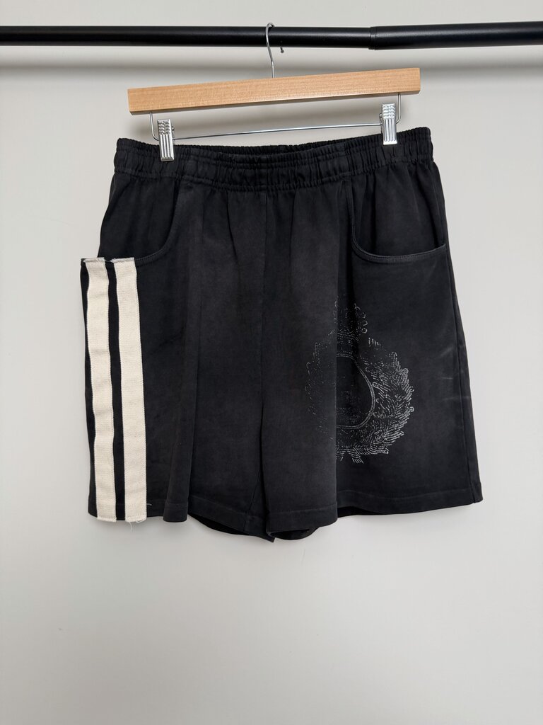 New 424 Black Crest Track Shorts size M