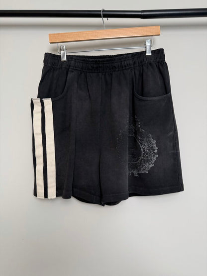 New 424 Black Crest Track Shorts size M