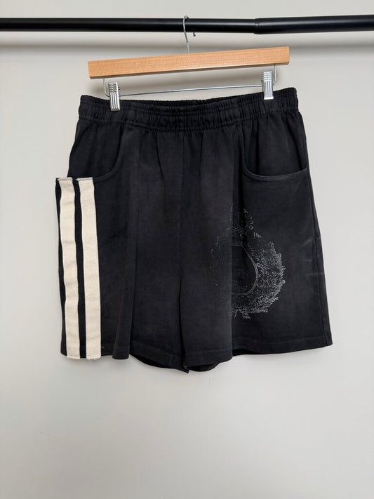 New 424 Black Crest Track Shorts size M