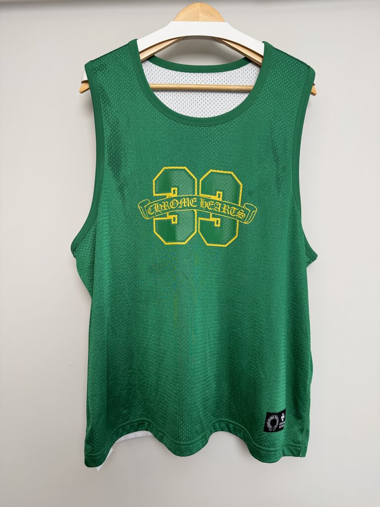 Preowned Chrome Heart Green Yellow Tank Jersey size 2XL