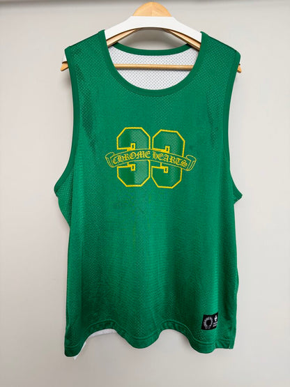 Preowned Chrome Heart Green Yellow Tank Jersey size 2XL
