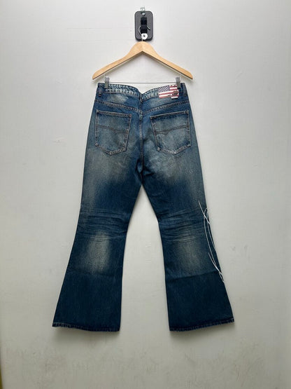 New GV Gallery Blue Flare Jeans Sz M