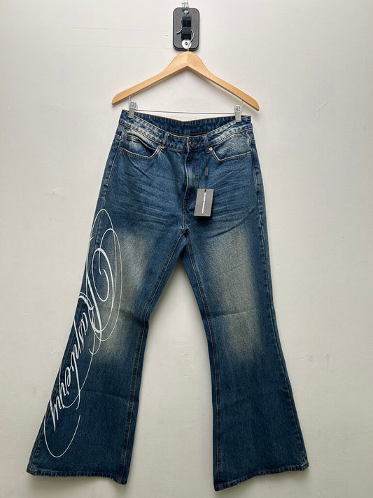 New GV Gallery Blue Flare Jeans Sz M