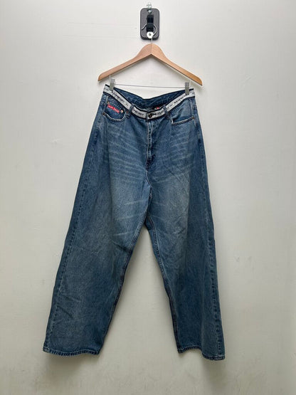 Preowned GV Gallery Blue Baggy Jeans Sz M