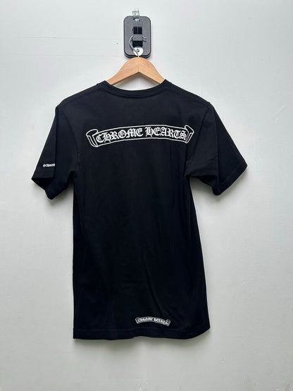 New Chrome Hearts Black White Scroll Pocket Tee Sz.Small