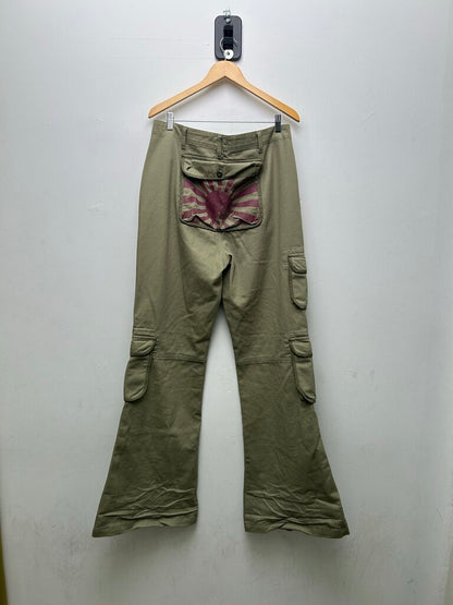 Preowned 74 Is War Green Cargos Sz 34