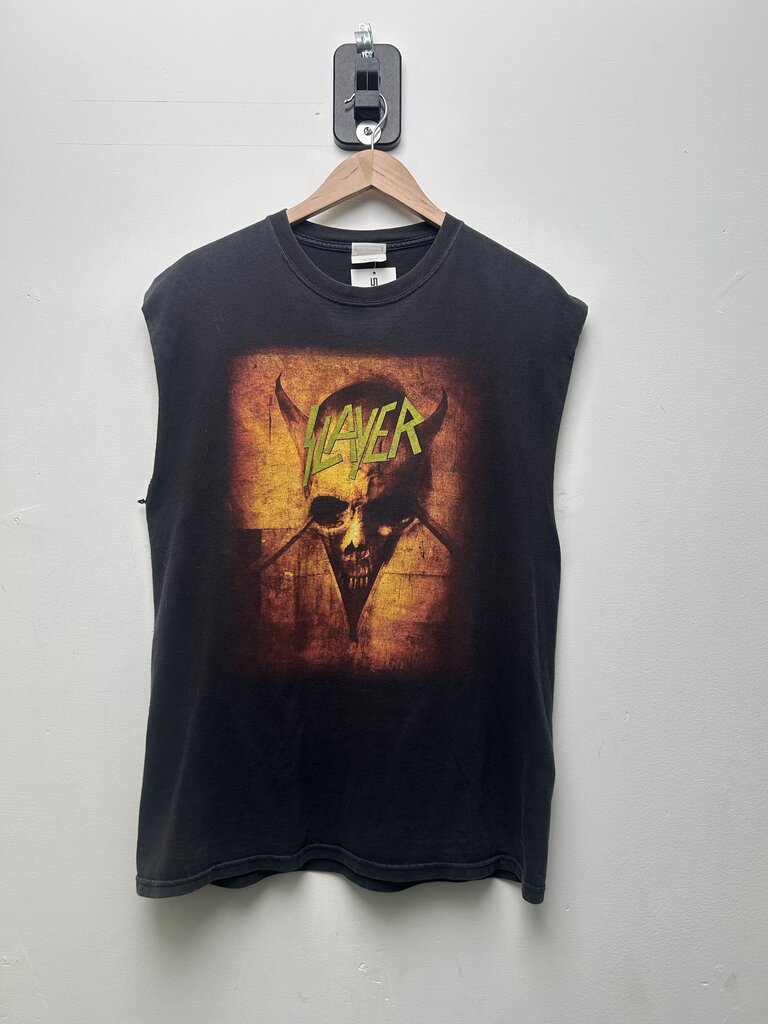 2000 Slayer Skull World Tour Cut Off Sz L