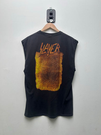 2000 Slayer Skull World Tour Cut Off Sz L