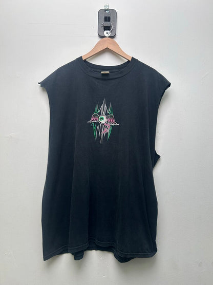 Kustom Cycles Von Dutch Cut Off Sz XXL