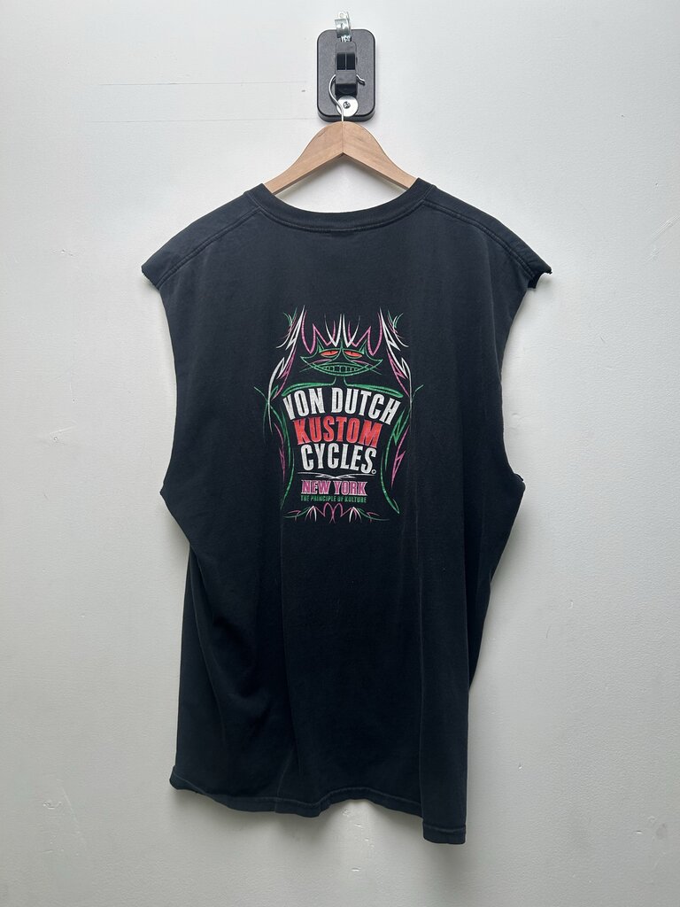 Kustom Cycles Von Dutch Cut Off Sz XXL