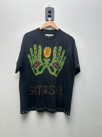 Preowned Satoshi Nakamoto Rhinestone Gem Tee Sz M