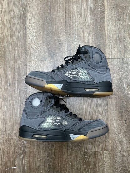 Preowned Jordan 5 Off White Muslin Size 9.5