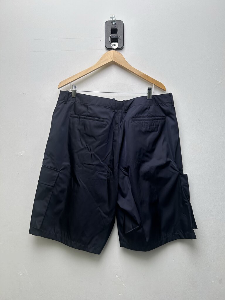 Preowned Prada Navy Nylon Shorts Size 54
