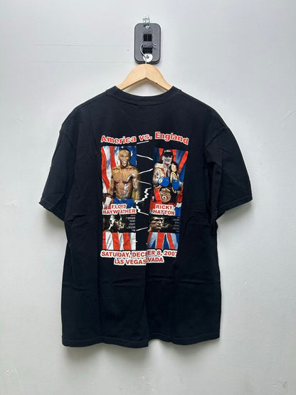 2007 Undefeated Mayweather Vs Hatton Boxing Tee Sz Xl