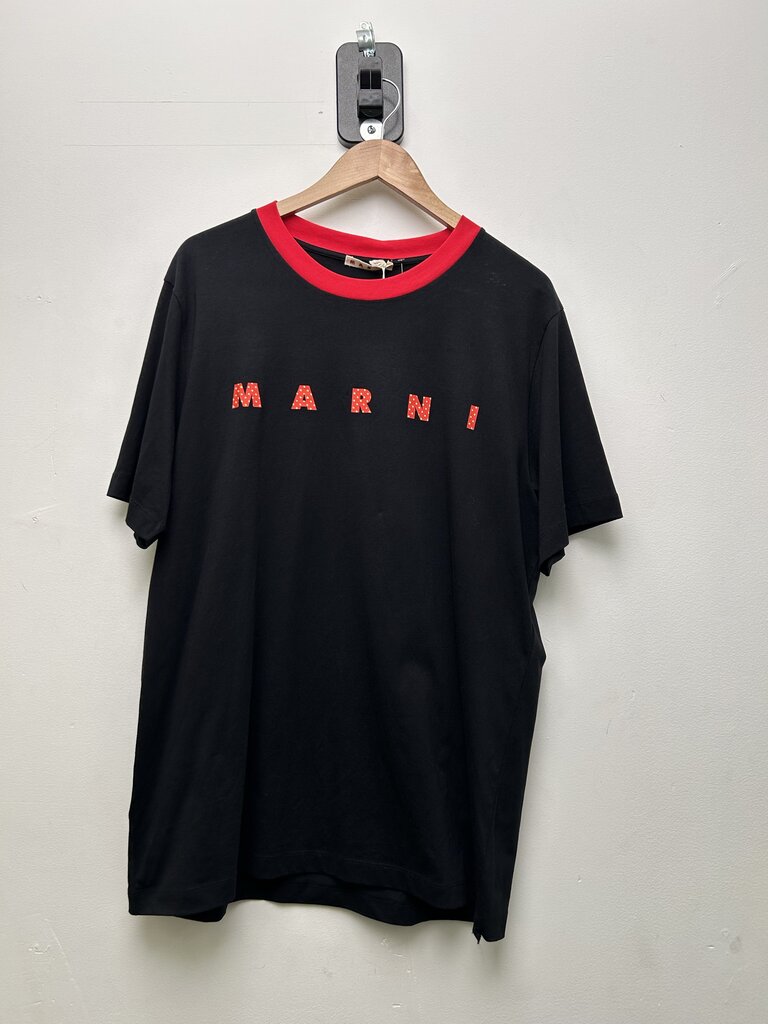 New Marni Black Red Ringer Tee Size 54