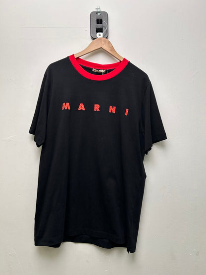 New Marni Black Red Ringer Tee Size 54