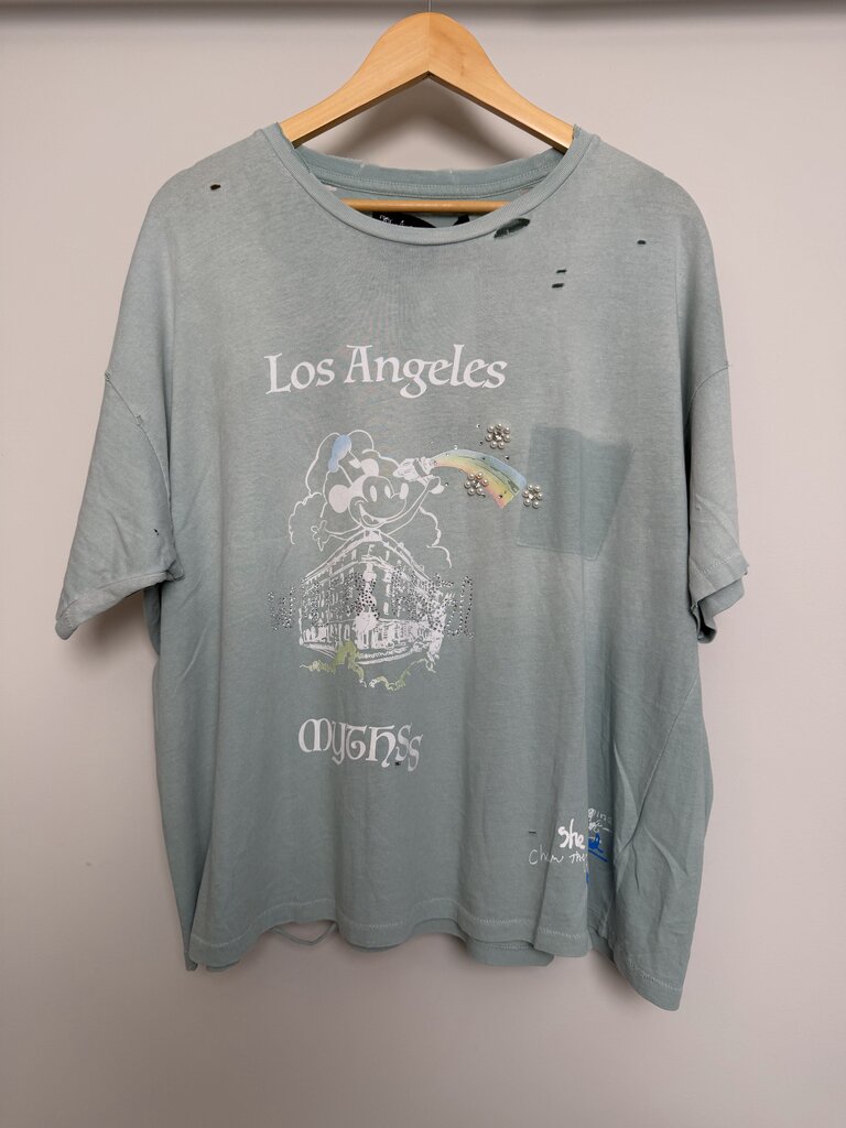 New Paly Teal Myths Mikey Tee size M
