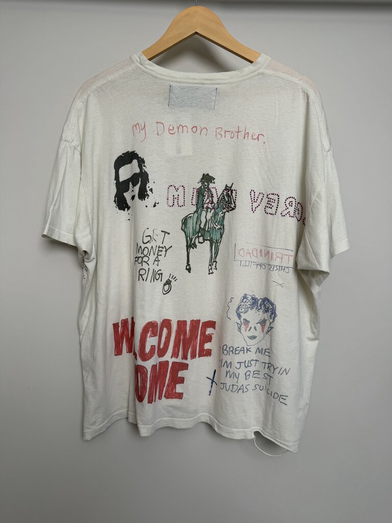 New Paly Virgin Islands Cream Rhinestone Tee size XL