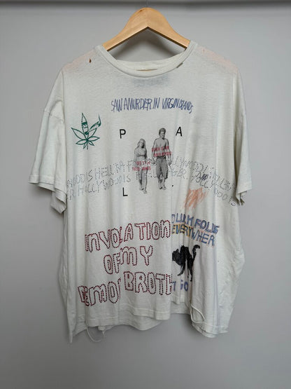 New Paly Virgin Islands Cream Rhinestone Tee size XL