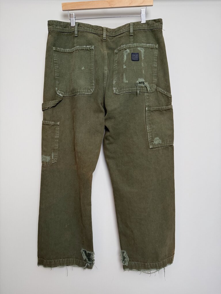 ERD Olive Distressed Work Pants size 36