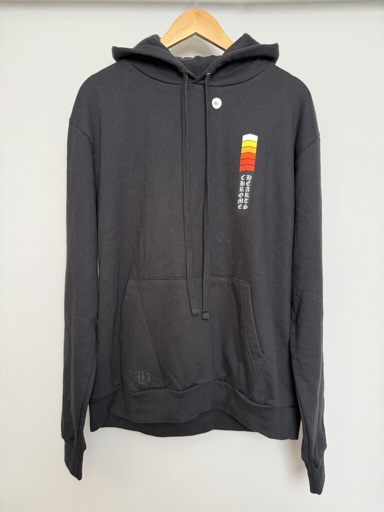 New Chrome Heart Gradient Logo Black Hoodie size M
